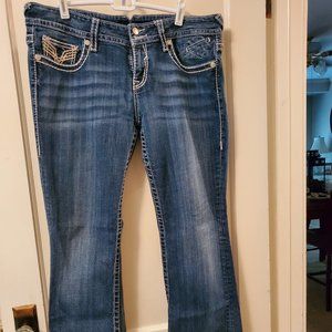 Vigoss New York Boot Cut Denim Jeans15/16 30Jeans with Rear button Pocket